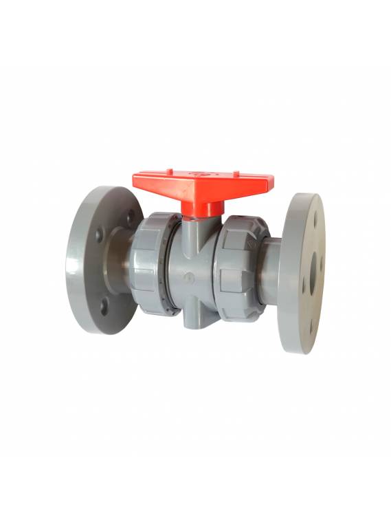 CPVC TRUE UNION BALL VALVE (ANSI 150PSI FLANGE ENDS)