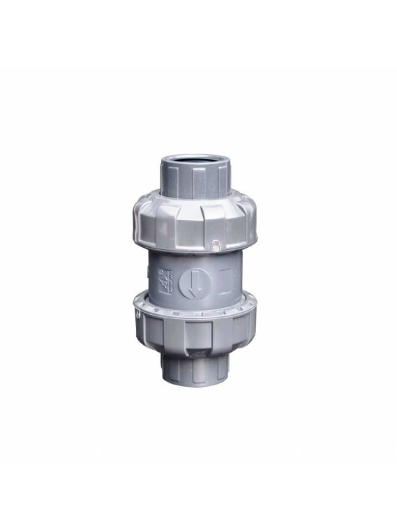 CPVC TRUE UNION CHECK VALVE (NPT FEMALE THREAD ENDS)