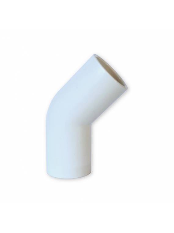 PVC WHITE 45* ELBOW